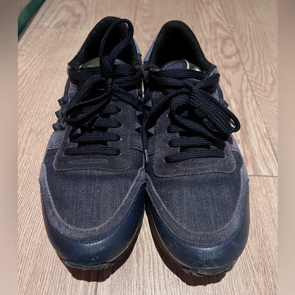 Valentino spikes denim trainers - Picture 2 of 4